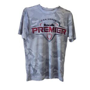 🌸Sport-Tek Las Vegas Premier Gray/White Short Sleeve Jersey - Youth XL